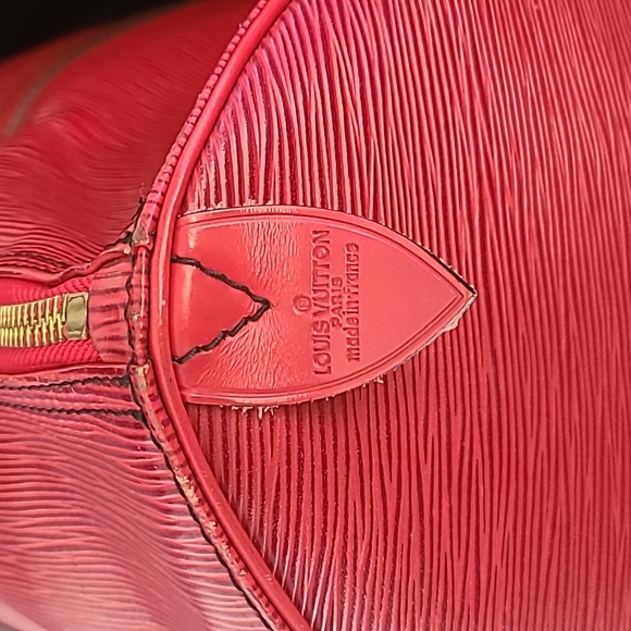 Louis Vuitton Red Epi 50 Keepall Duffle Bag Vintage - Picture 7 of 16